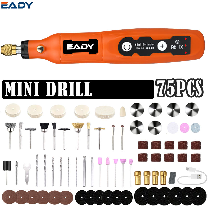 Woodworking Crafts - USB-Akku-Mini-Bohrer & Gravierstift – Rotationswerkzeug für