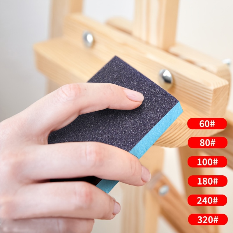 Woodworking Veneer - 6 Schleifschwämme, waschbare und wiederverwendbare doppelseitige