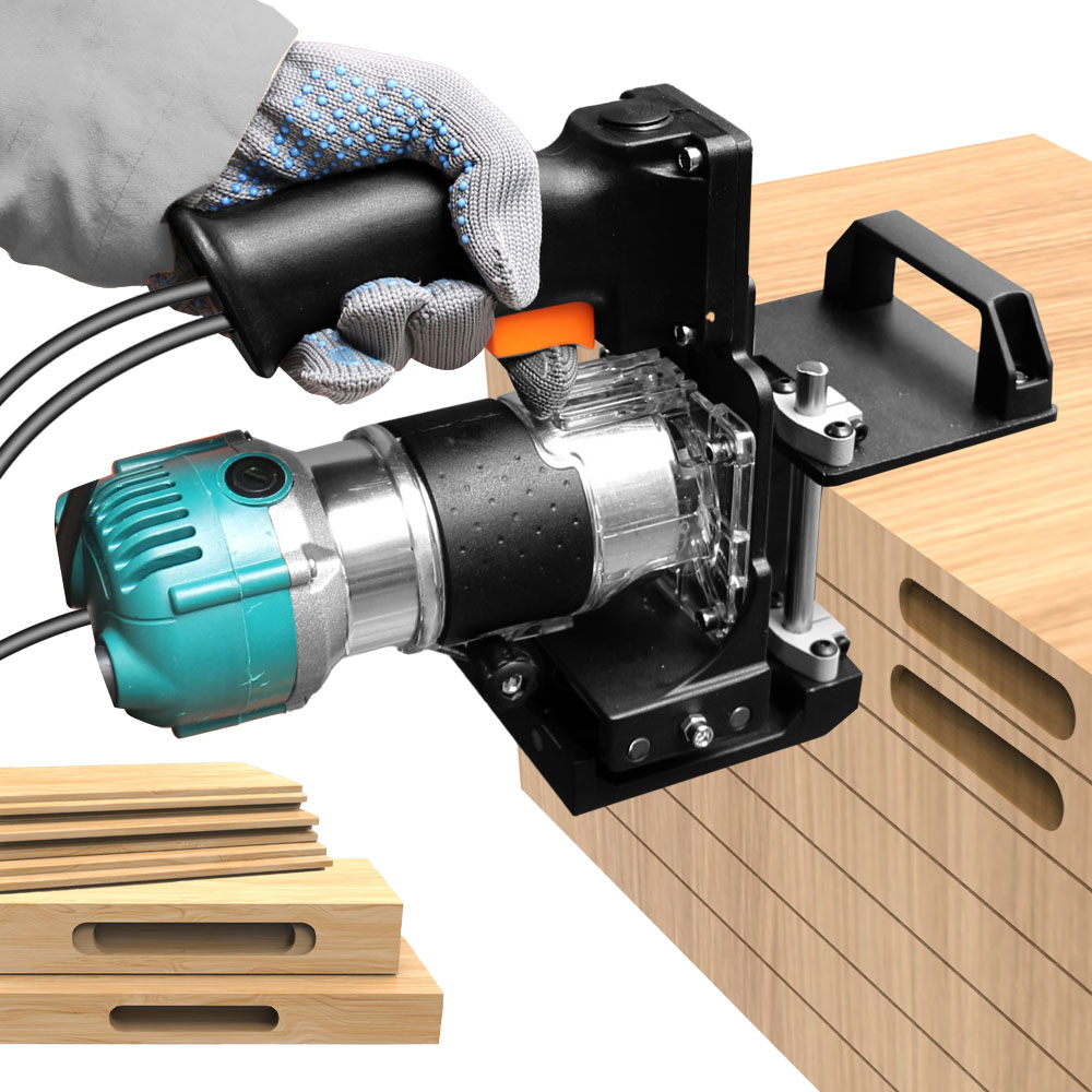 Woodworking Kumiko - 2-in-1 unsichtbare Befestigungsöffnung, Stanz-Locator, Holzbearbeitung, Trimmen,