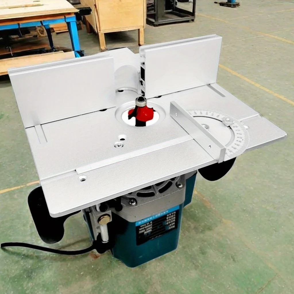 Woodworking Kumiko - Multifunktionale Aluminium-Frästisch-Einsatzplatte, Holzbearbeitung, elektrische Holzfräse, Klappplatte