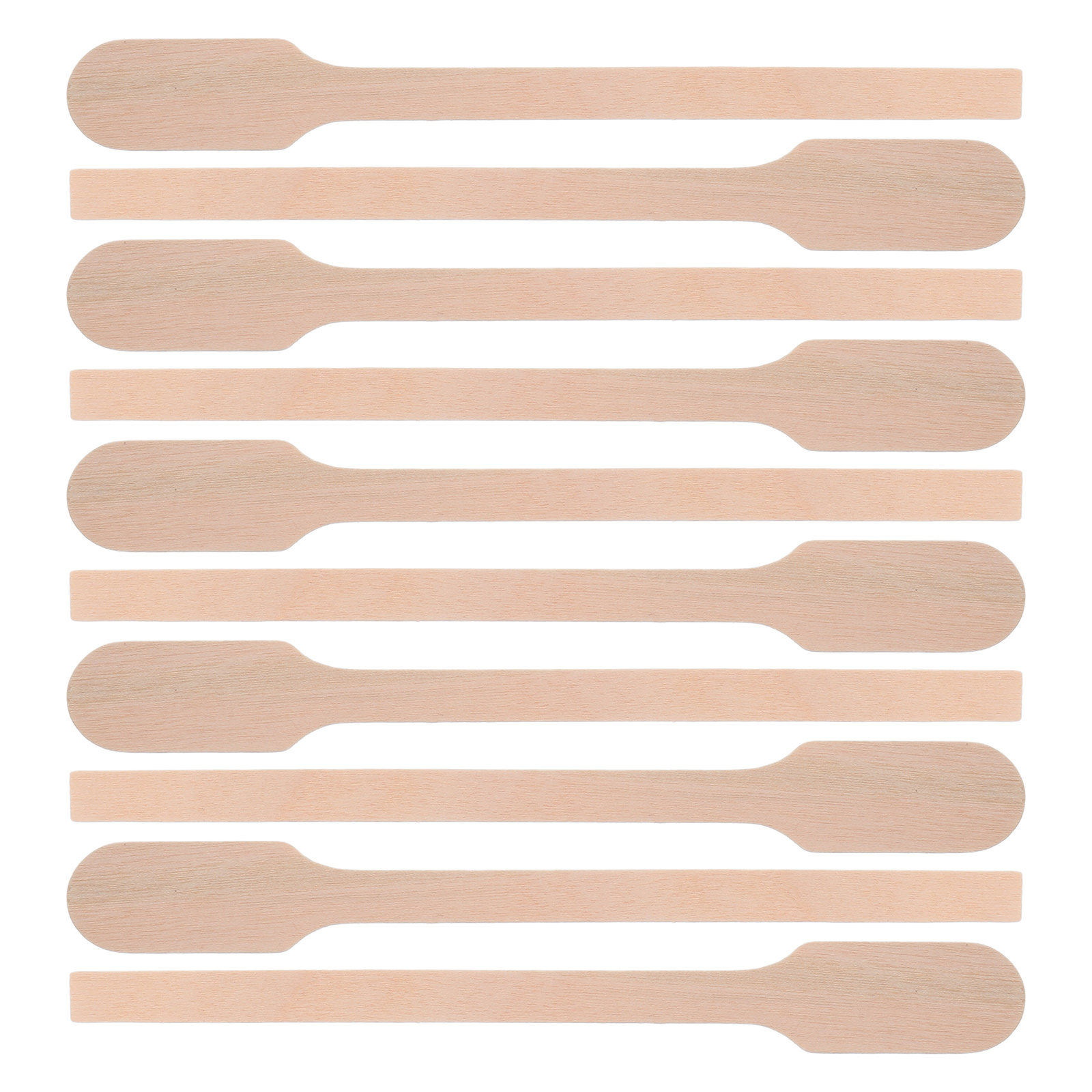 Woodworking Crafts - 200 Stück Holz-Rührstäbchen 5 Zoll Flaches