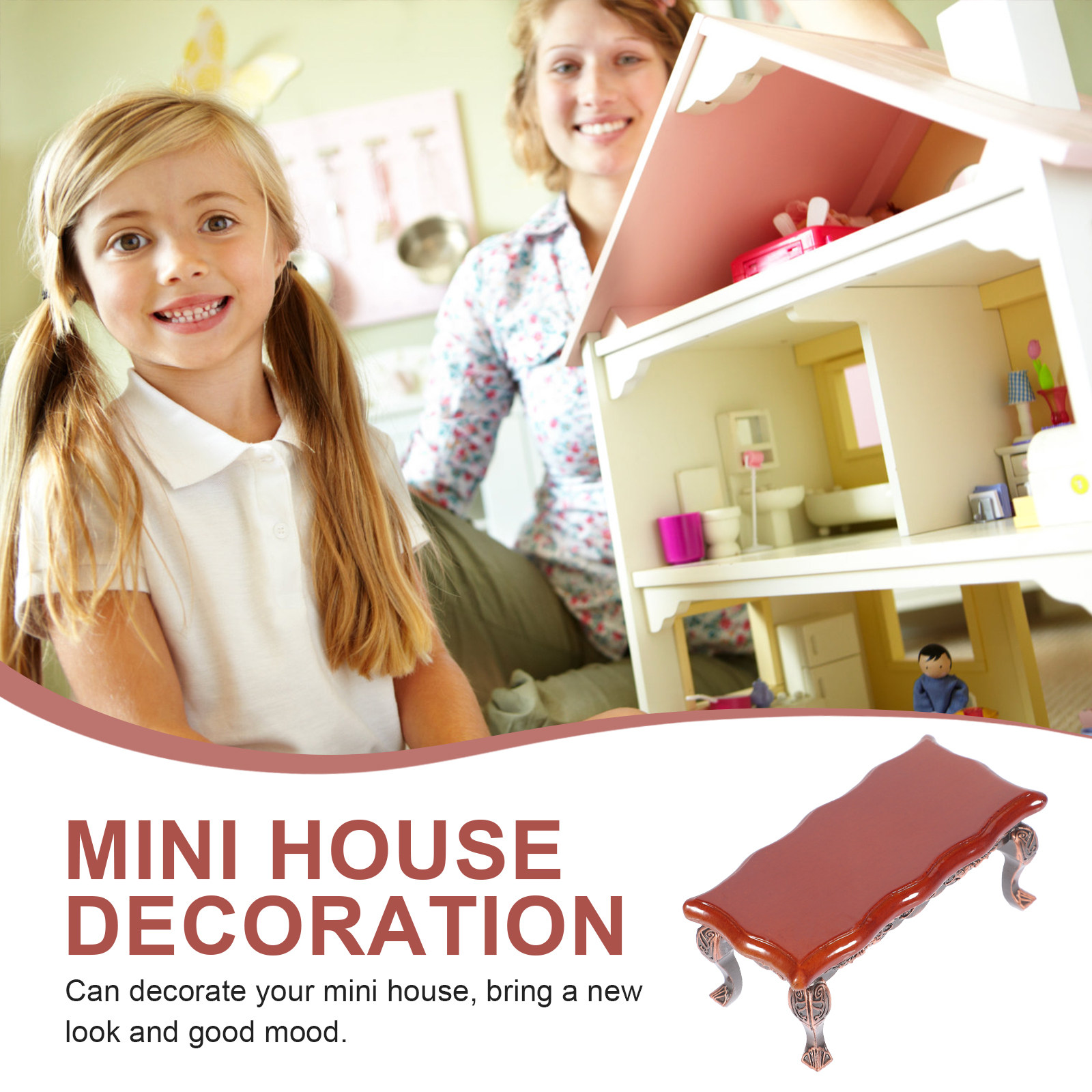 Miniatur Rechteckiger Holz-Tee – Woodworking Veneer Bewertung und Preis