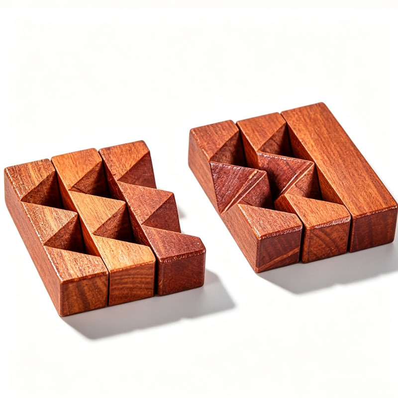 Holzknoten-Puzzle IQ-Logiktrai – Woodworking Game Bewertung und Preis