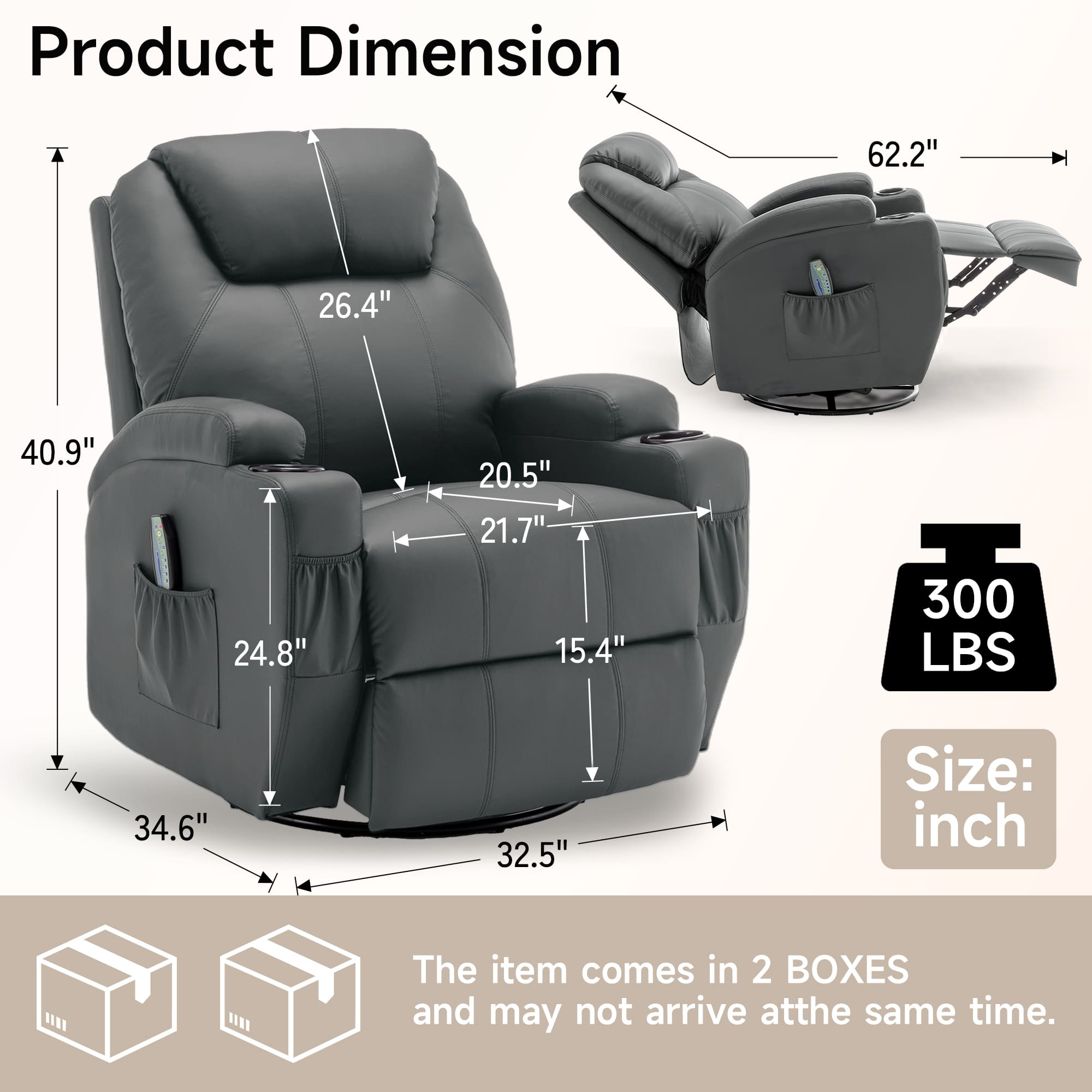 Relaxsessel mit Massage und Wä – Woodworking Veneer Bewertung und Preis