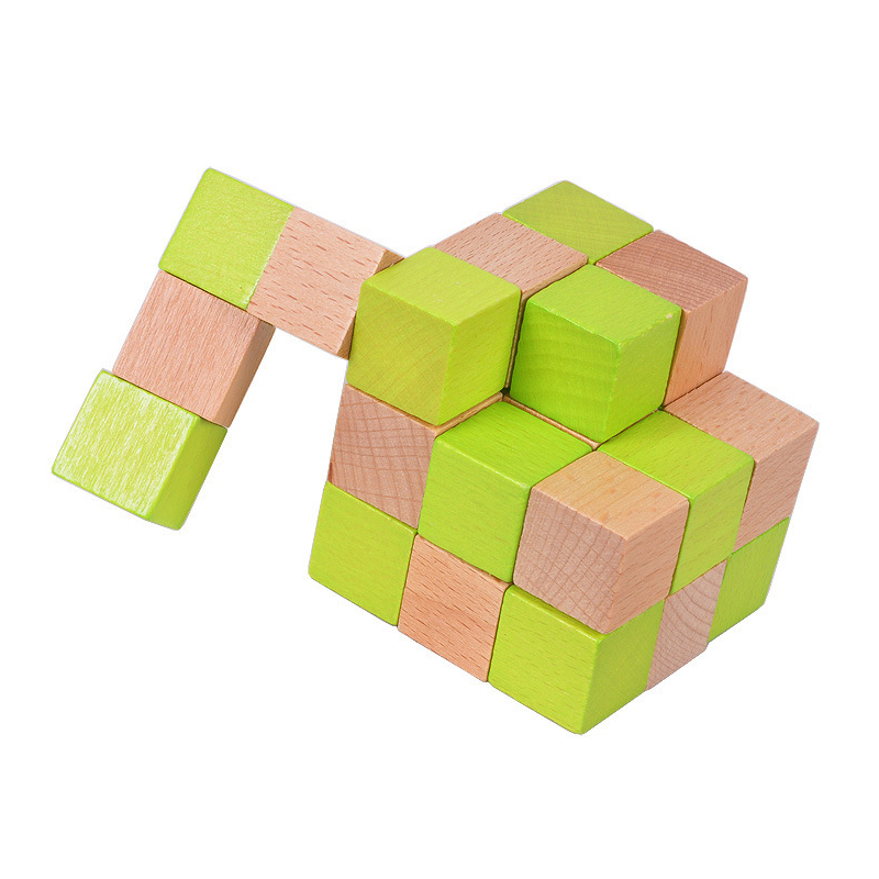 Hölzernes Schlangenwürfel-Puzz – Woodworking Game Bewertung und Preis