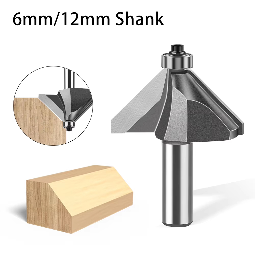 6mm 12mm Schaftfräser mit 45-G – Woodworking Edge Corner Planer Bewertung und Preis