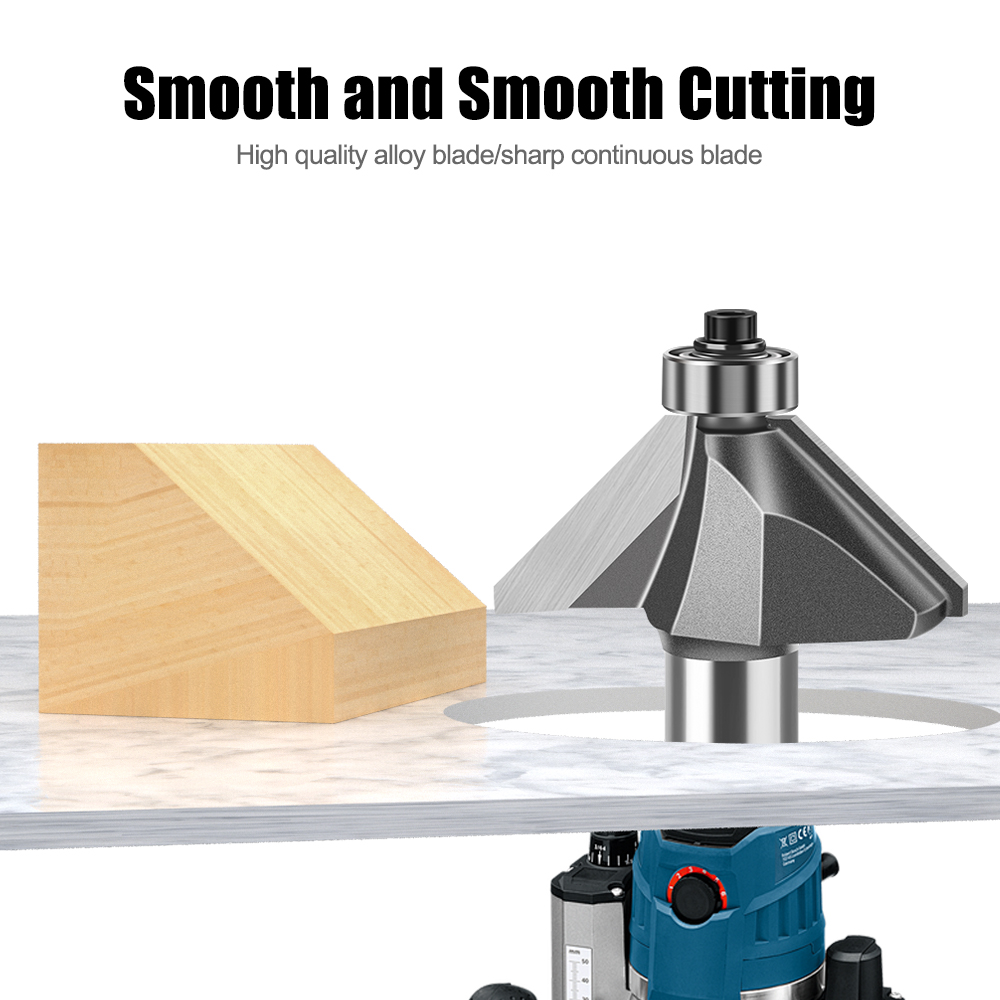 6mm 12mm Schaftfräser mit 45-G – Woodworking Edge Corner Planer Bewertung und Preis